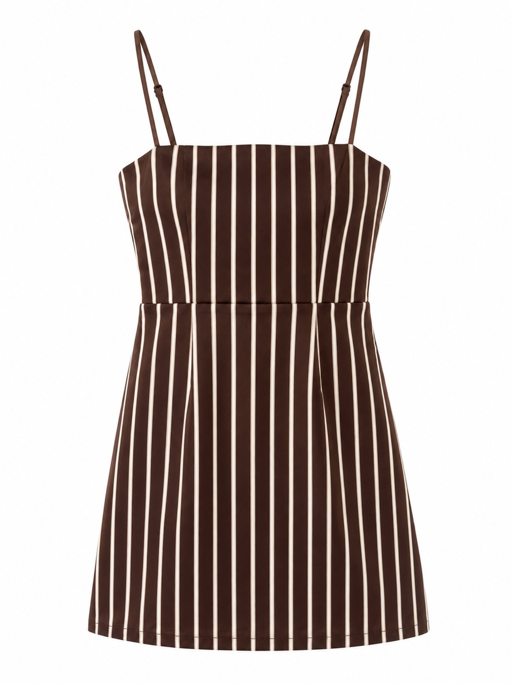 Reformation Westlake Dress in Coffee Stripe - Size 8